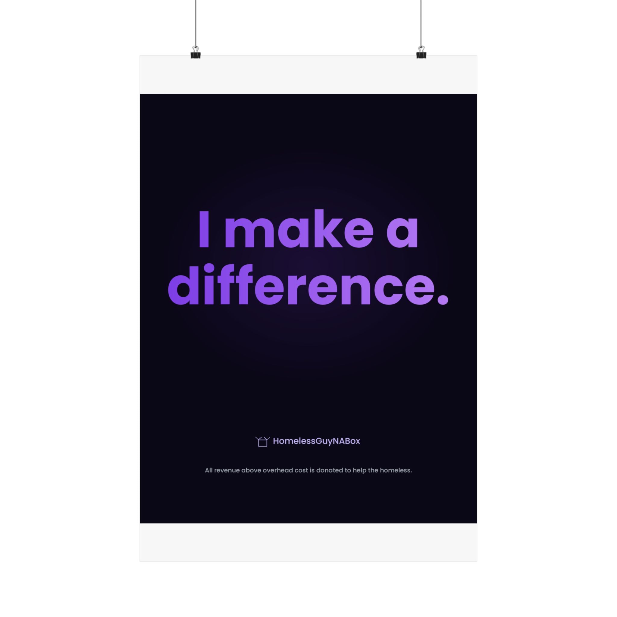 I Make a Difference Poster