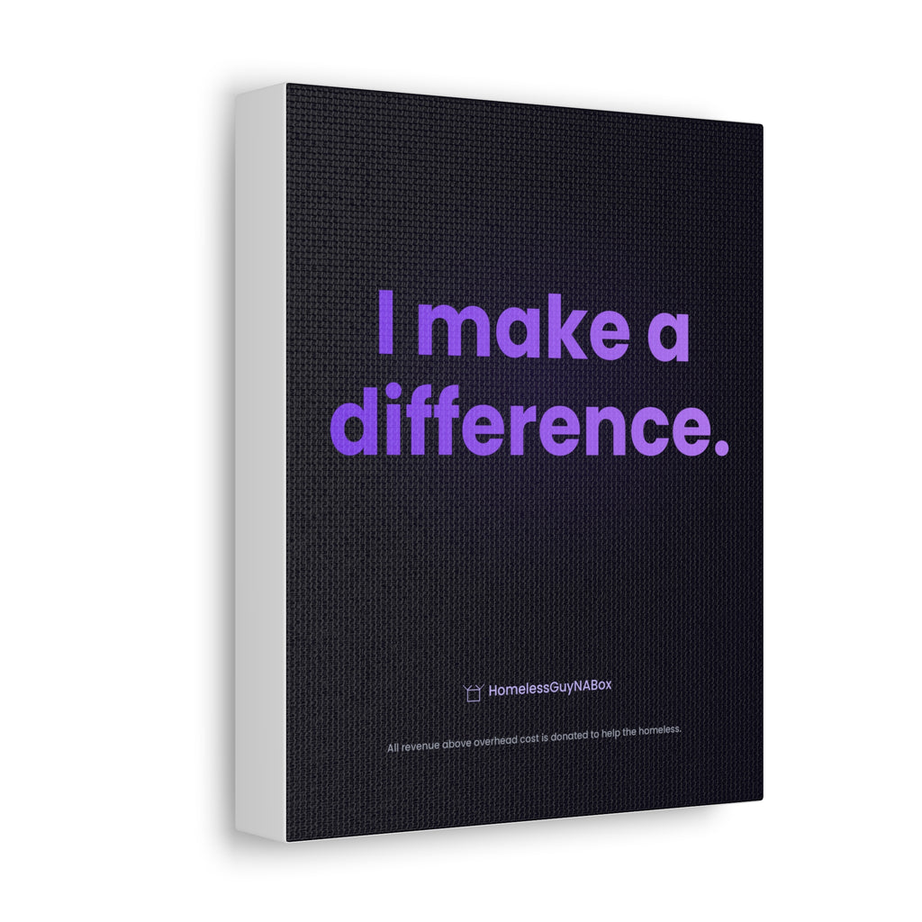 I Make a Difference Canvas