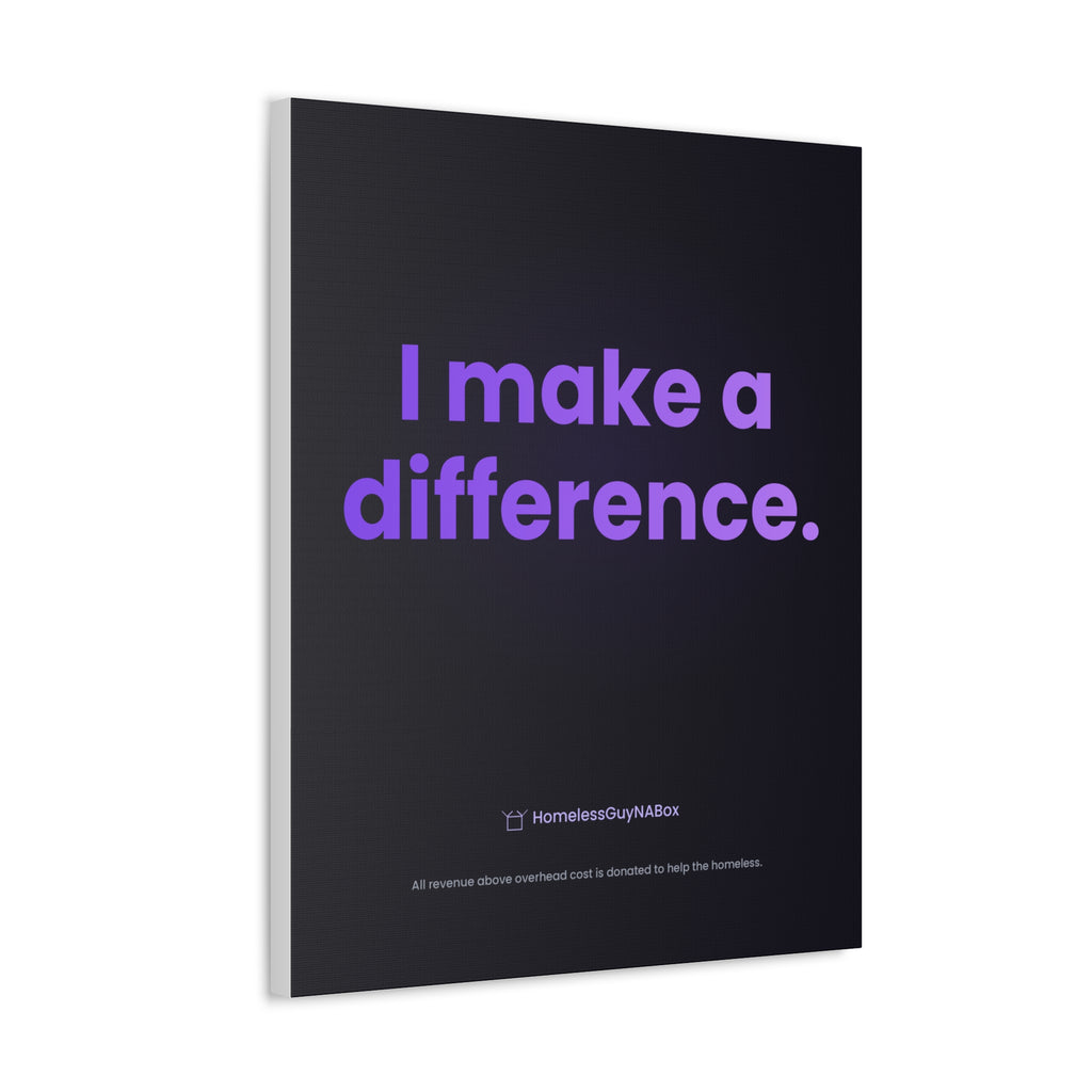 I Make a Difference Canvas
