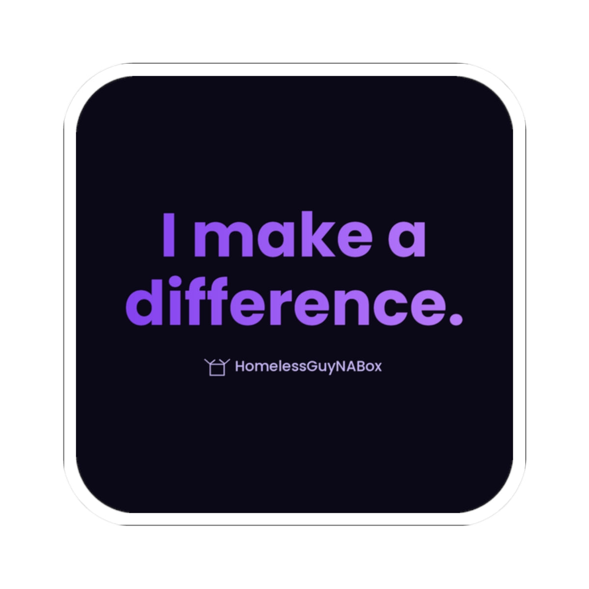 I Make a Difference Sticker