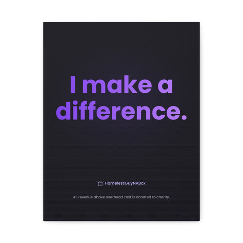 I Make a Difference Canvas