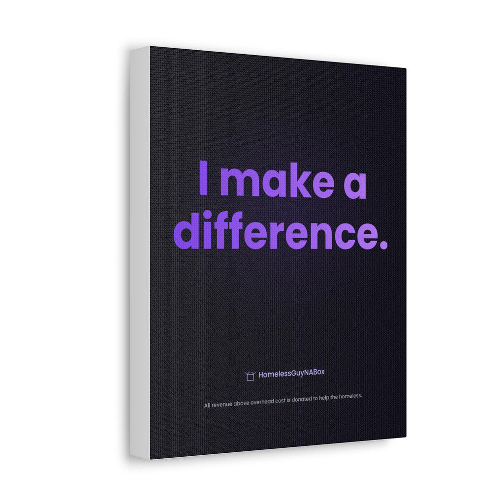 I Make a Difference Canvas