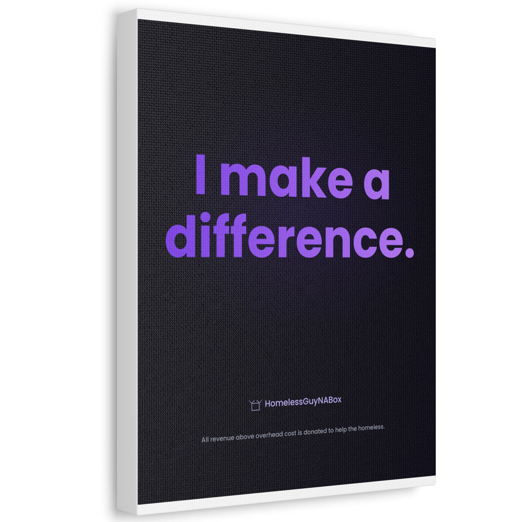 I Make a Difference Canvas