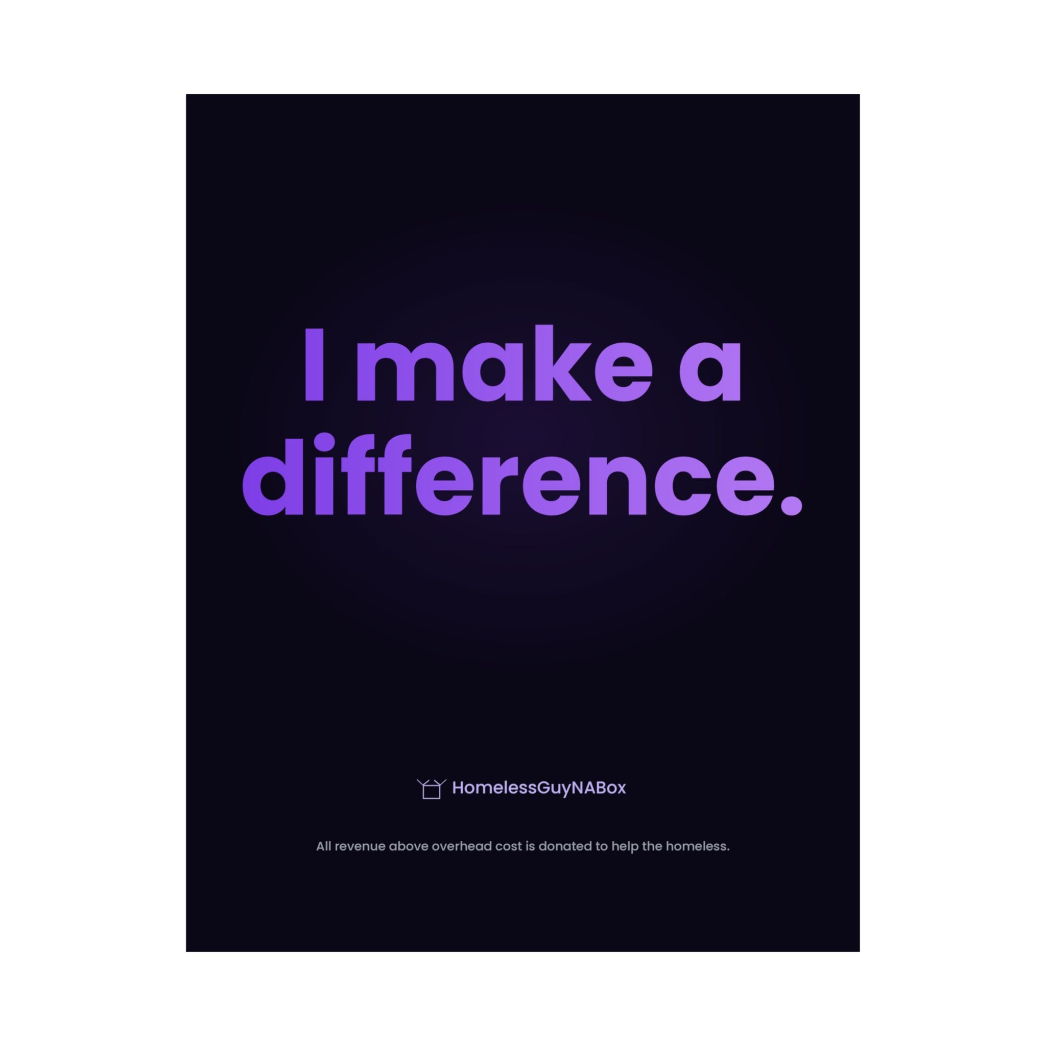 I Make a Difference Poster