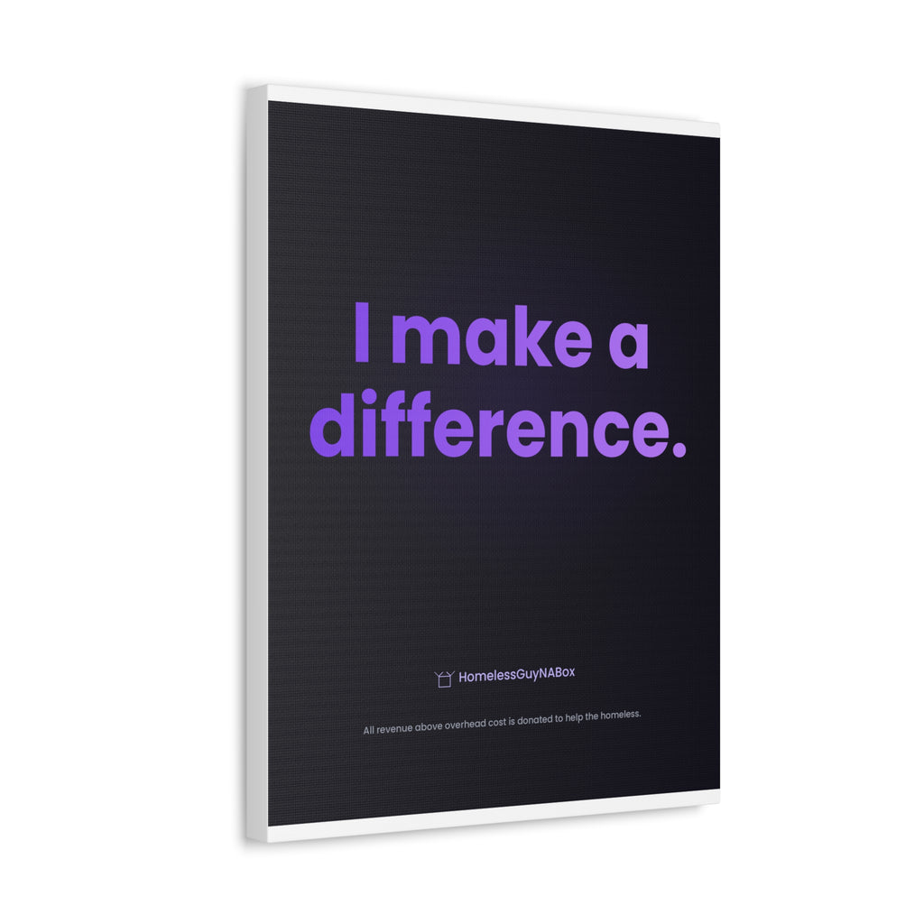 I Make a Difference Canvas