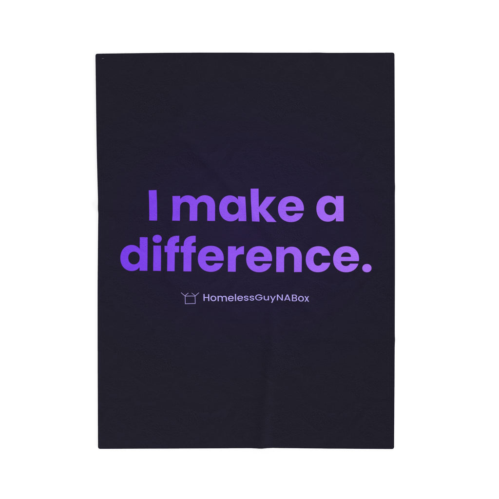 I Make a Difference Plush Blanket