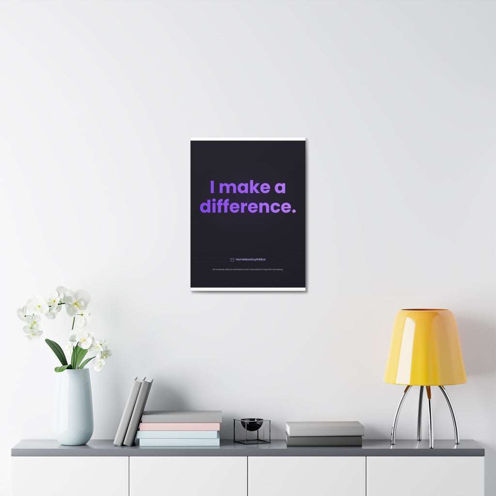 I Make a Difference Canvas