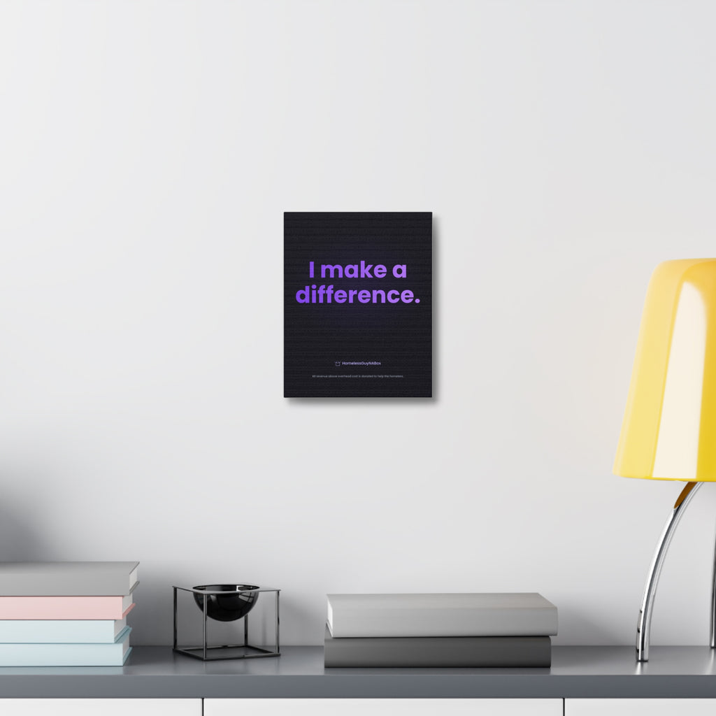 I Make a Difference Canvas