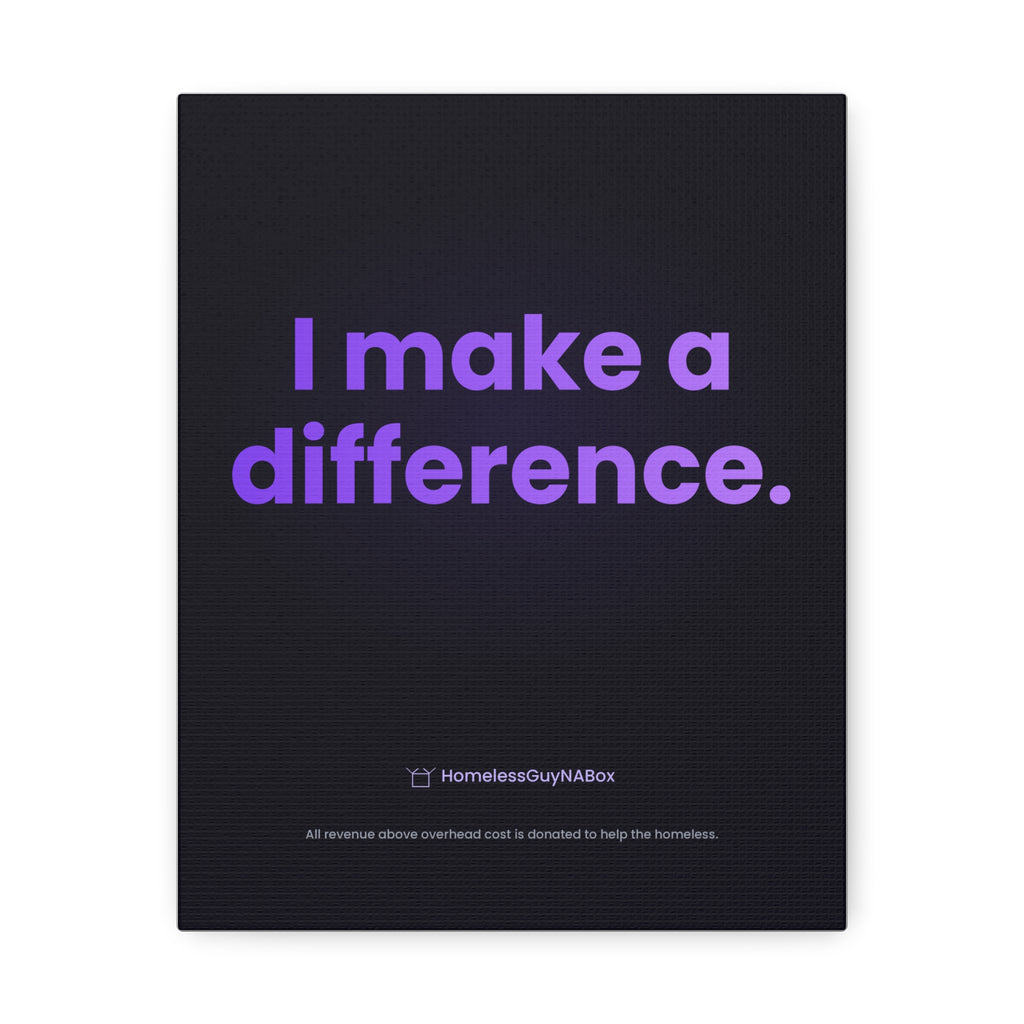 I Make a Difference Canvas