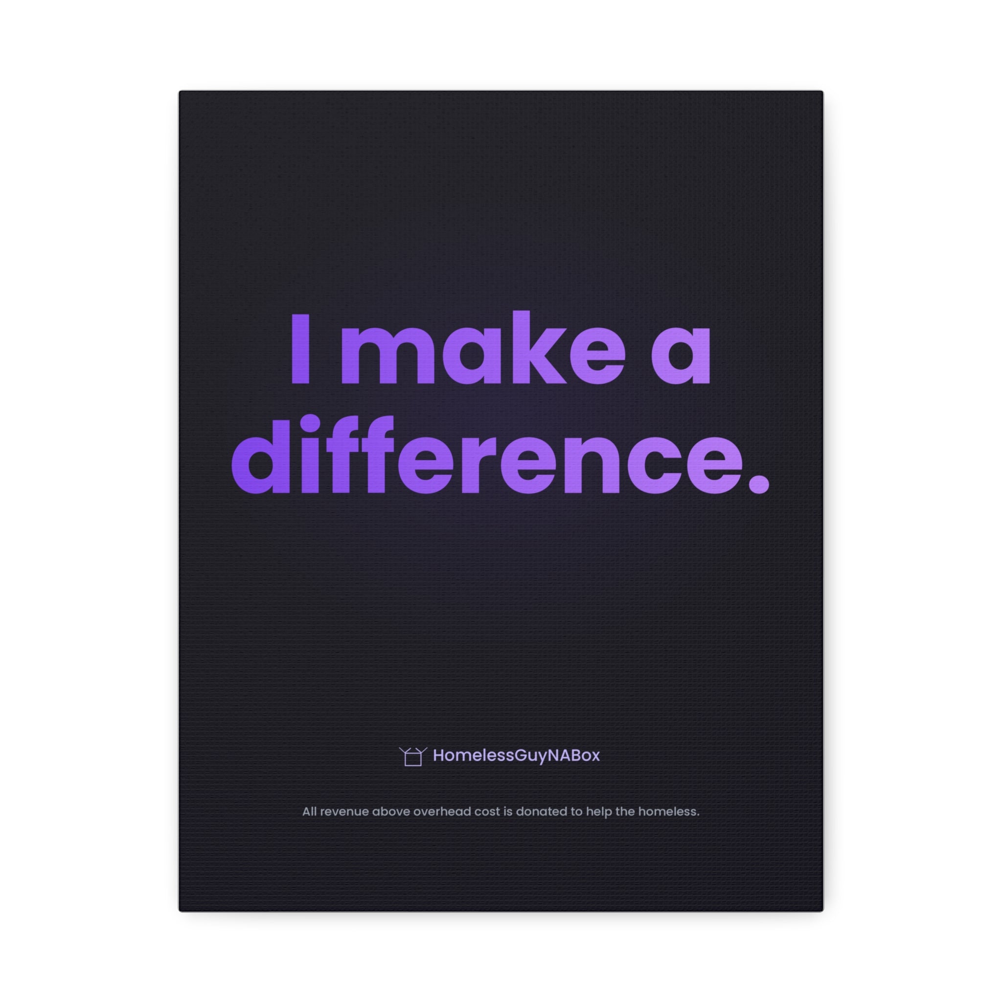 I Make a Difference Canvas