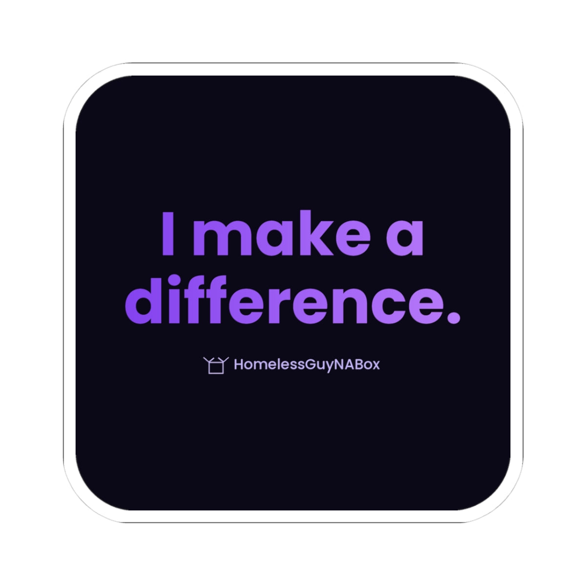 I Make a Difference Sticker